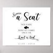 サイドブラック&ホワイトではない座席を選結婚択 ポスター (正面)