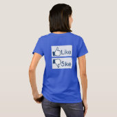 サイドボタンTシャツのように Tシャツ (裏面フル)