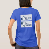 サイドボタンTシャツのように Tシャツ (裏面)