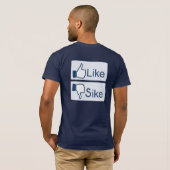 サイドボタンTシャツのように Tシャツ (裏面フル)