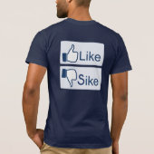 サイドボタンTシャツのように Tシャツ (裏面)