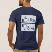 サイドボタンTシャツのように Tシャツ (裏面)