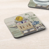 サイドボードのためのデザイン、c.1860s-70s (w/c及び鉛筆 コースター (左側)