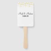 サイド以外のシートの金ゴールド結婚点 ハンドファン (裏面)