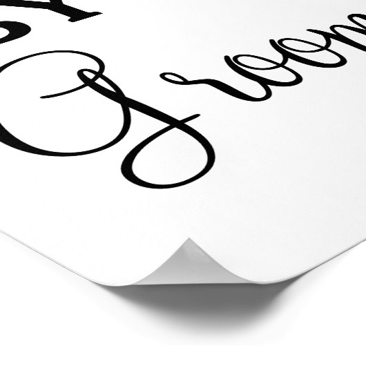 サイド以外のシートの金ゴールド結婚記号 ポスター (角)