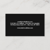 サイド文字カスタム写真 名刺 (裏面)