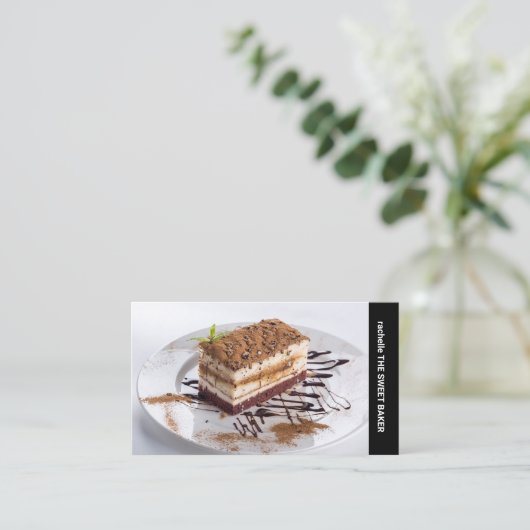 サイド文字カスタム写真 名刺 (スタンド正面)