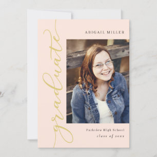 サイド書の編集可能なカラーの卒業招待状 招待状