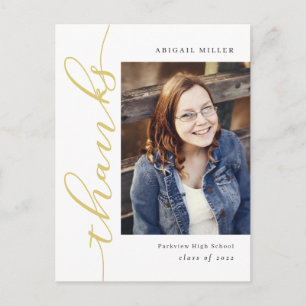 サイド書の編集可能な色ありがとうはがき ポストカード