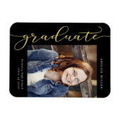 サイド書の編集可能カラー卒業マグネット マグネット (横)