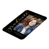 サイド書の編集可能カラー卒業マグネット マグネット (左側)