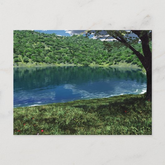 サイド深いウォーターズハガキ ポストカード (正面)