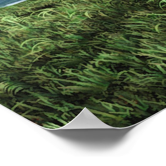 サイド深いウォーターズプリント ポスター (角)