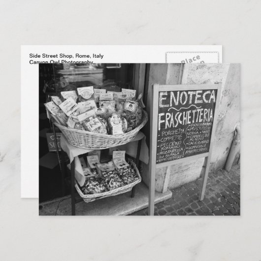 サイド通りショップインローマポストカード ポストカード (正面/裏面)