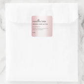 サイド離れマージンバラ金ゴールド体バターラベル スクエアシール (バッグ)