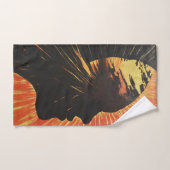 サイド顔とサン | サンライズ形而上学的アート バスタオルセット (ハンドタオル)