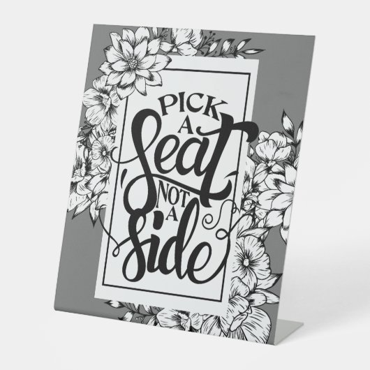 サイド・ダークでないシートを選択フローラ結婚 台座サイン (正面)