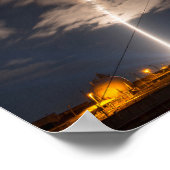 サイニャス貨物船の離陸、ISSへのミッション ポスター (角)