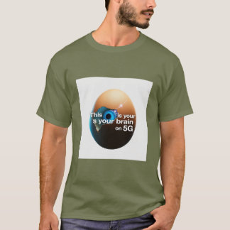 サイバおもしろいーパンク卵ミームTシャツ | 「5Gの脳」T Tシャツ