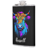 サイバカラフルパンカイハイランドパーソナライズされた牛 フラスク (左)