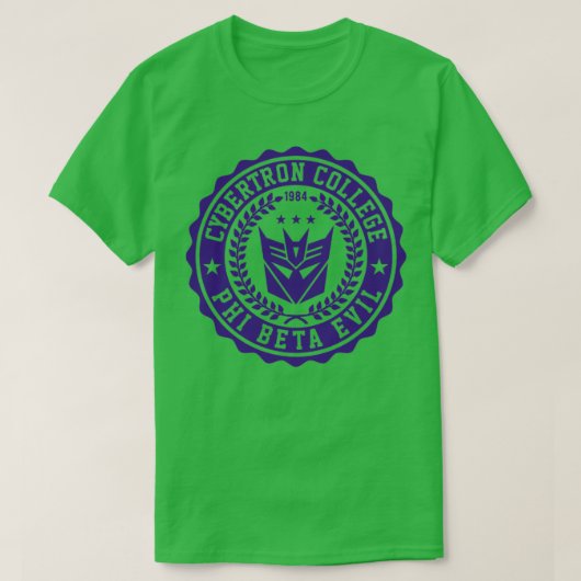 サイバトロン大学ディセプティコン Tシャツ (デザイン正面)