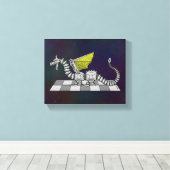 サイバドラゴン キャンバスプリント (インサイチュ (ウッドフロア))