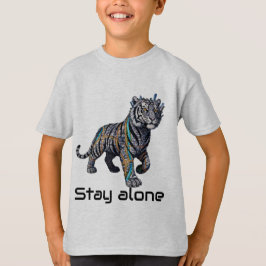 サイバネティックタイガーの強さは孤独にあり グラフィック Tシャツ