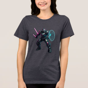 サイバネティック・グラディエーター - ネオンブレードの戦士 トライブレンドTシャツ
