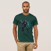 サイバネティック・グラディエーター - ネオンブレードの戦士 Tシャツ (正面フル)