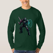 サイバネティック・グラディエーター - ネオンブレード・ウォリアー Tシャツ (正面)