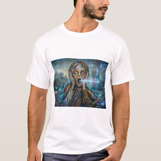サイバネティック・スクリーム - メンズTシャツ Tシャツ (正面)