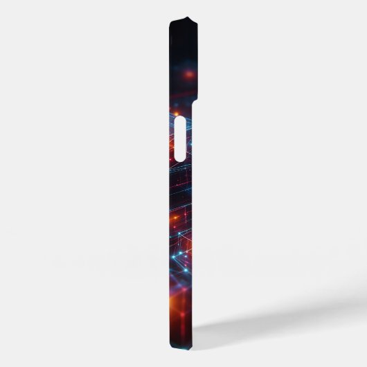 サイバネティック ネオン クリスタル マトリックス フォンケース グローイング Case-Mate iPhoneケース (裏面 / 右)