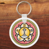 サイババアイコン キーホルダー (正面)