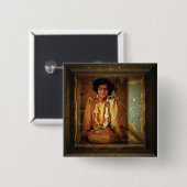 サイババ 缶バッジ (正面&裏面)