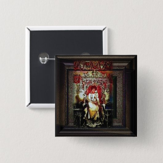 サイババ 缶バッジ (正面&裏面)