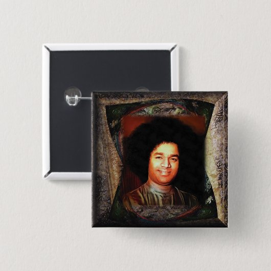 サイババ 缶バッジ (正面&裏面)