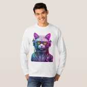 サイバパンキャットウォリアー Tシャツ (正面フル)