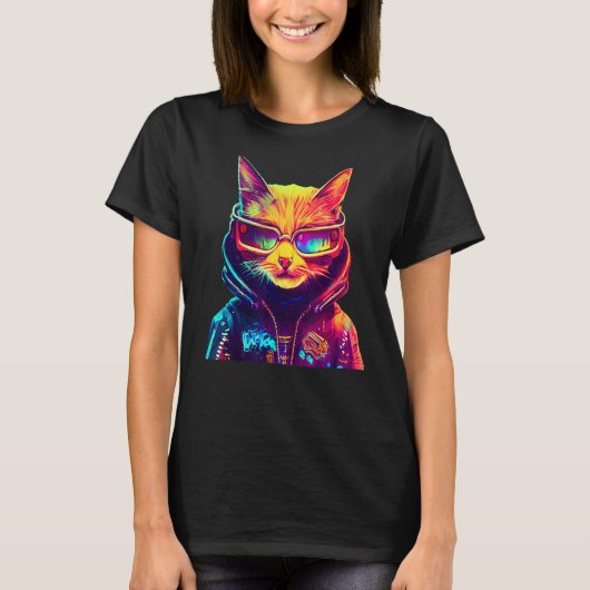 サイバパンキャット6 Tシャツ (正面)
