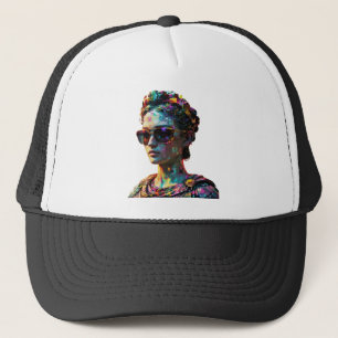 サイバパンクのギリシャの彫像ハットのVAPORWAVE美的キャップ キャップ