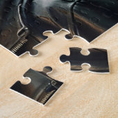 サイバパンクガールフード付きスウェットシャツディストピア ジグソーパズル (側面)