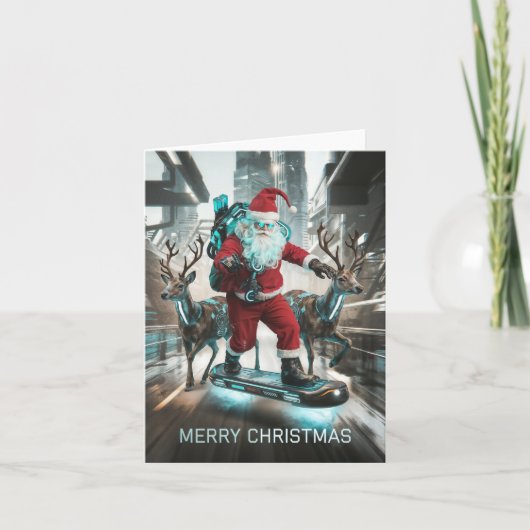 サイバパンククリスマスサンタクロース カード (正面)