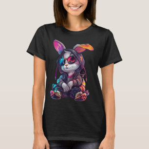 サイバパンクスタイルうさぎ小さうさぎ可愛い子 Tシャツ