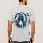 🤖サイバパンクストリートウェアゲーマー幽霊イン・ザ・マシン Tシャツ (裏面)