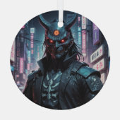 サイバパンクデーモンサムライ ガラスオーナメント (裏面)