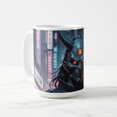 サイバパンクデーモンサムライ コーヒーマグカップ (正面左)