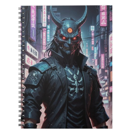 サイバパンクデーモンサムライ ノートブック (正面)
