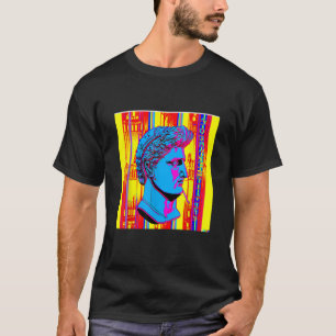 サイバパンクローポップ・アートのマおもしろいカッコいいレトロスタイルデ Tシャツ