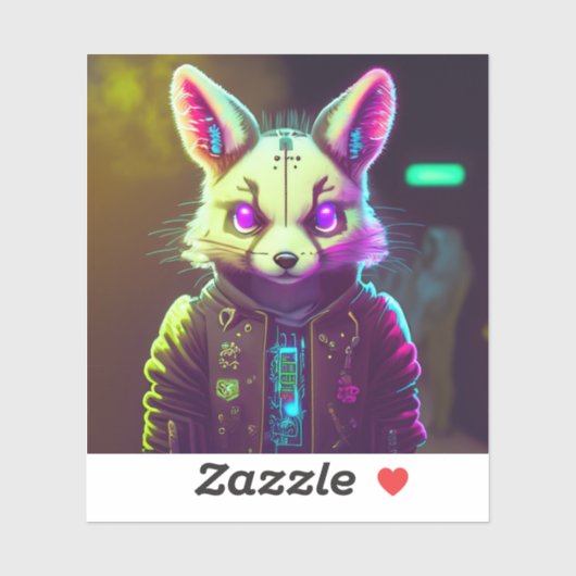 サイバンプンクウサギ2 シール (シート)