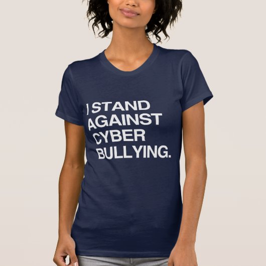 サイバーいじめに反対します Tシャツ (正面)