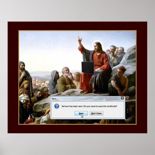 サイバーおもしろい説教 ポスター (正面)